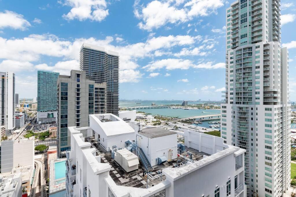 Amazing 2 Bedroom 30Th Floor Downtown Free Parking Miami Esterno foto